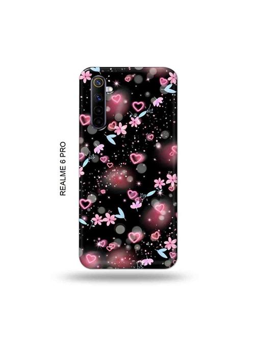tweakymod designer printed hard case | flower and hearts back cover compatible with realme 6 pro - 19052005 - Very Small Image - 1