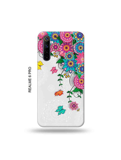 tweakymod designer printed hard case | flowers back cover compatible with realme 6 pro - 19052028 - Very Small Image - 1