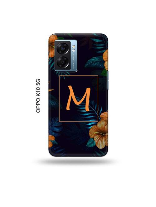tweakymod designer printed hard case | floral m back cover compatible with oppo k10 5g - 19054190 - Very Small Image - 1