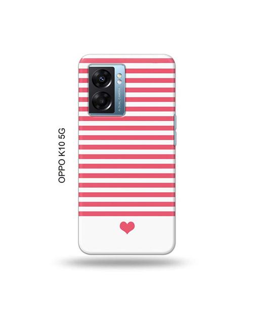 tweakymod designer printed hard case | pink strips back cover compatible with oppo k10 5g - 19054472 - Very Small Image - 1