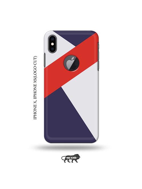 colour strips back cover compatible with iphone x, iphone xs(logo cut) - 19055320 - Very Small Image - 1