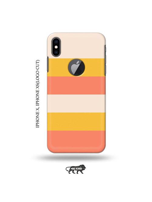tweakymod designer printed hard case | strips back cover compatible with iphone x, iphone xs(logo cut) - 19055509 - Very Small Image - 1