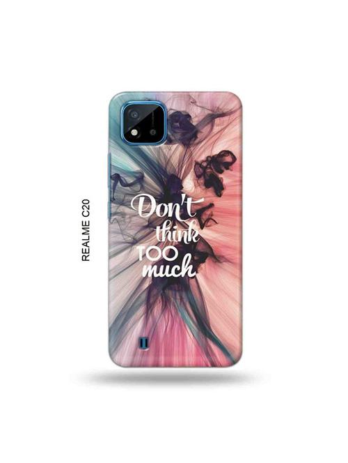 tweakymod designer printed hard case | don't think too much back cover compatible with realme c20, realme c11(2021) - 19055883 - Very Small Image - 1
