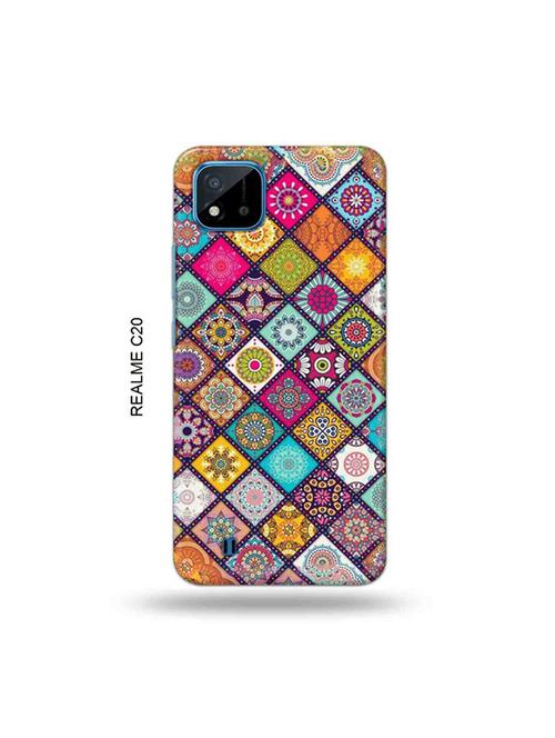 tweakymod designer printed hard case | aztec mix back cover compatible with realme c20, realme c11(2021) - 19055929 - Very Small Image - 1