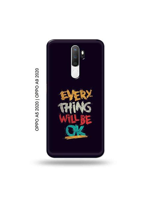 tweakymod designer printed hard case | every thing will be ok back cover compatible with oppo a5 2020, oppo a9 2020 - 19059098 - Very Small Image - 1