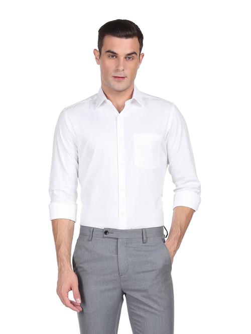 white cotton casual shirt - 19059126 - Very Small Image - 1