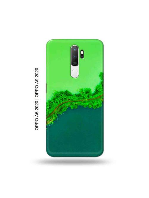 tweakymod designer printed hard case | nature green back cover compatible with oppo a5 2020, oppo a9 2020 - 19059144 - Very Small Image - 1
