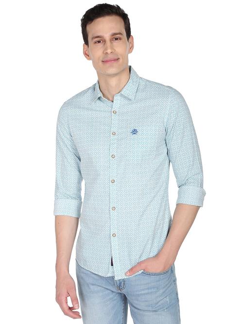 mens geometric casual shirt - 19064181 - Very Small Image - 1
