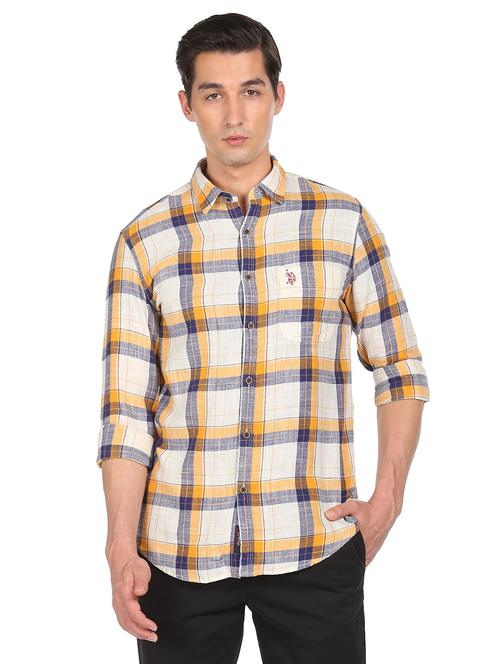 white cotton casual shirt - 19064197 - Very Small Image - 1