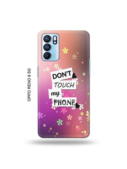 don?t touch my phone back cover compatible with oppo reno 6 5g - 19065833 - Very Small Image - 1