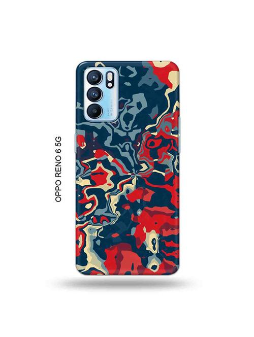 abstract red back cover compatible with oppo reno 6 5g - 19065919 - Very Small Image - 1