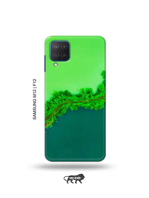 nature green back cover compatible with samsung m12, samsung f12 - 19068103 - Very Small Image - 1
