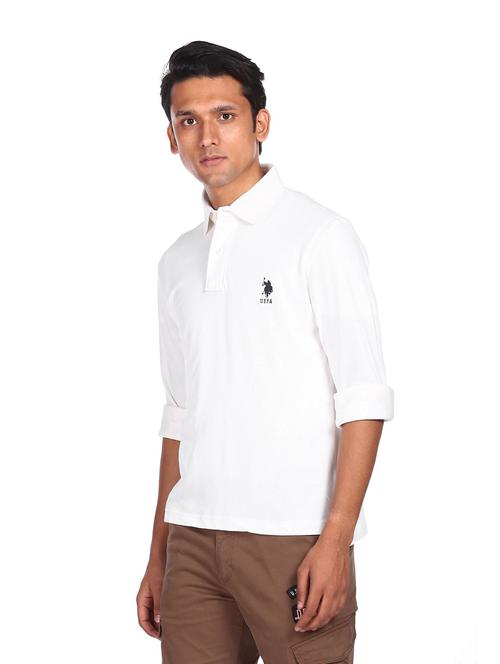 white solid casual shirt - 19072773 - Very Small Image - 1