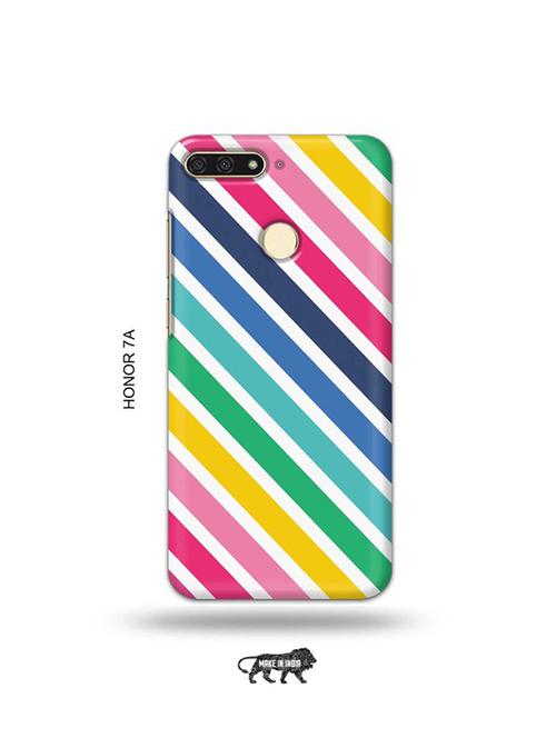 tweakymod designer printed hard case | diagonal strips back cover compatible with honor 7a - 19075724 - Very Small Image - 1