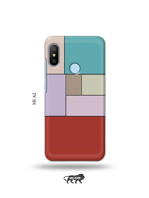 tweakymod designer printed hard case | blocks back cover compatible with mi a2 - 19077821 - Very Small Image - 1