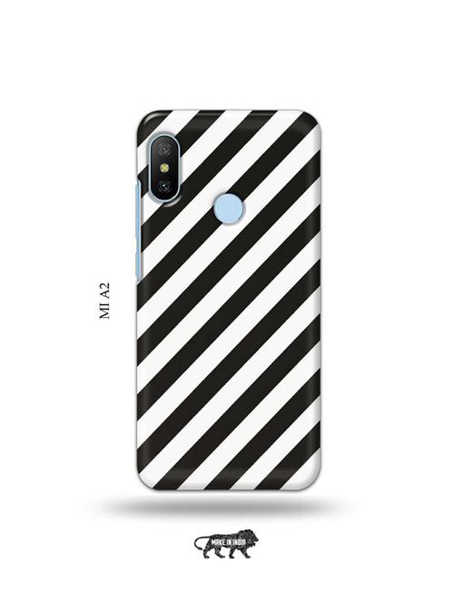 tweakymod designer printed hard case | white black back cover compatible with mi a2 - 19077836 - Very Small Image - 1