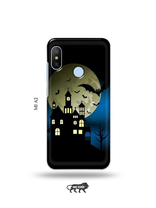 tweakymod designer printed hard case | night castle back cover compatible with mi a2 - 19077980 - Very Small Image - 1