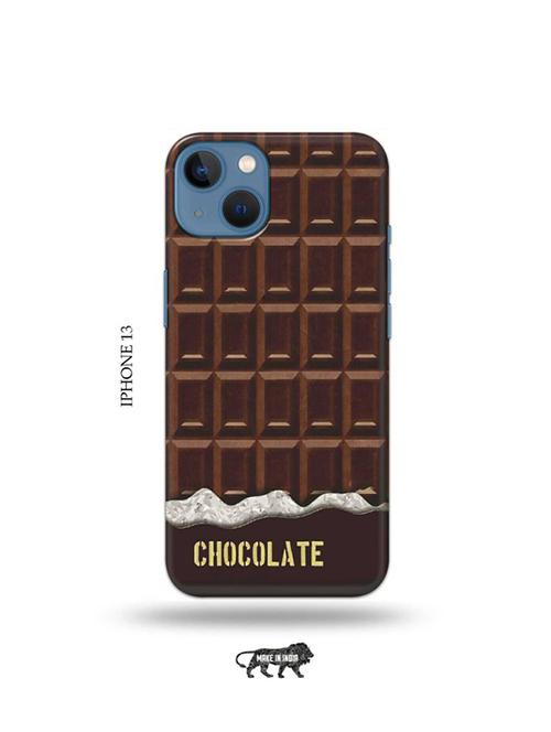 tweakymod designer printed hard case | chocolate back cover compatible with iphone 13 - 19078380 - Very Small Image - 1