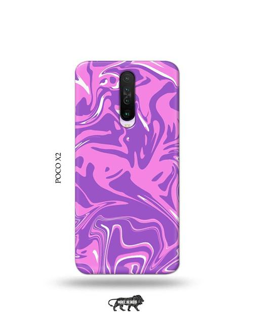 tweakymod designer printed hard case | messy pink back cover compatible with poco x2 - 19078705 - Very Small Image - 1