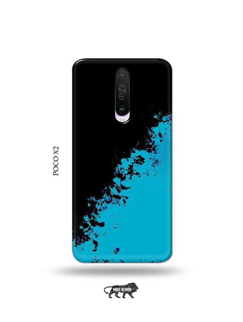 tweakymod designer printed hard case | blue black back cover compatible with poco x2 - 19078708 - Very Small Image - 1