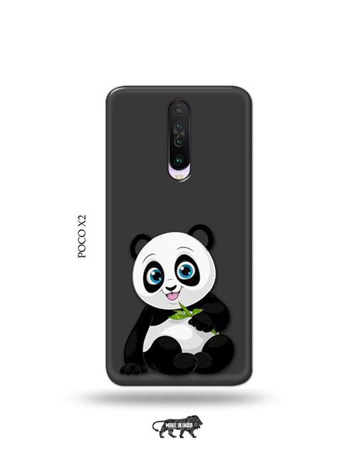 tweakymod designer printed hard case | cute panda back cover compatible with poco x2 - 19078732 - Very Small Image - 1