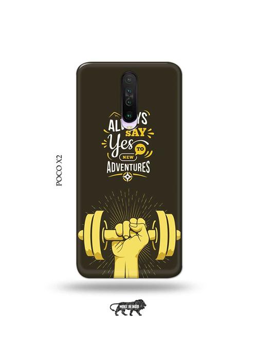 tweakymod designer printed hard case | always say yes back cover compatible with poco x2 - 19078788 - Very Small Image - 1