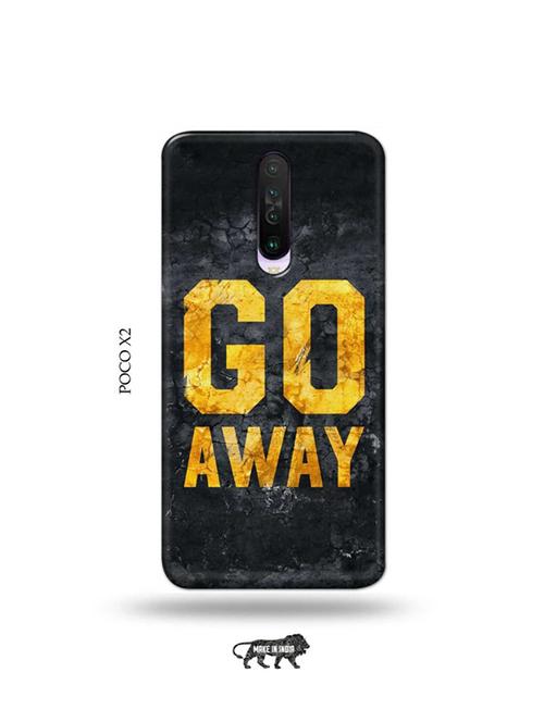 tweakymod designer printed hard case | go away back cover compatible with poco x2 - 19078792 - Very Small Image - 1