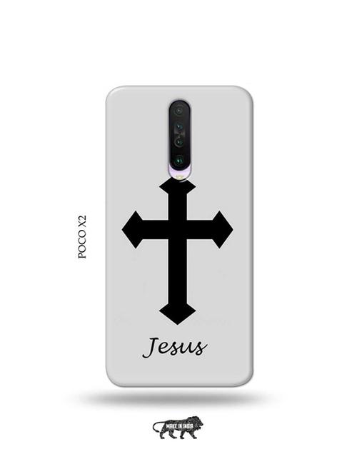 tweakymod designer printed hard case | jesus cross back cover compatible with poco x2 - 19078840 - Very Small Image - 1