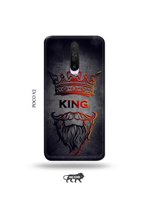 tweakymod designer printed hard case | beard king back cover compatible with poco x2 - 19078866 - Very Small Image - 1