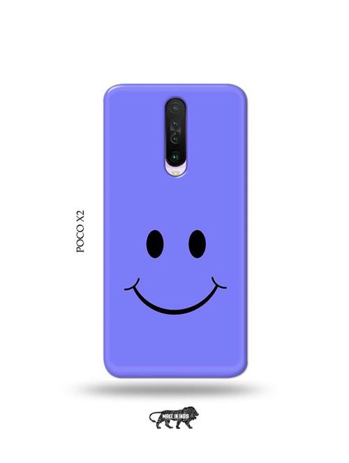 tweakymod designer printed hard case | happy face back cover compatible with poco x2 - 19078882 - Very Small Image - 1