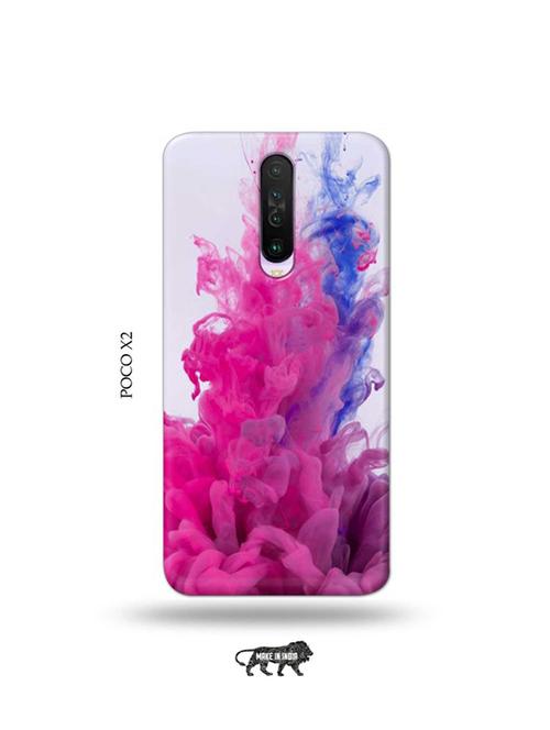 tweakymod designer printed hard case | water pink back cover compatible with poco x2 - 19078941 - Very Small Image - 1