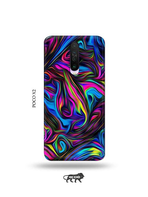 tweakymod designer printed hard case | messy colour back cover compatible with poco x2 - 19078944 - Very Small Image - 1