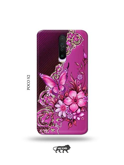 tweakymod designer printed hard case | flowers back cover compatible with poco x2 - 19079011 - Very Small Image - 1