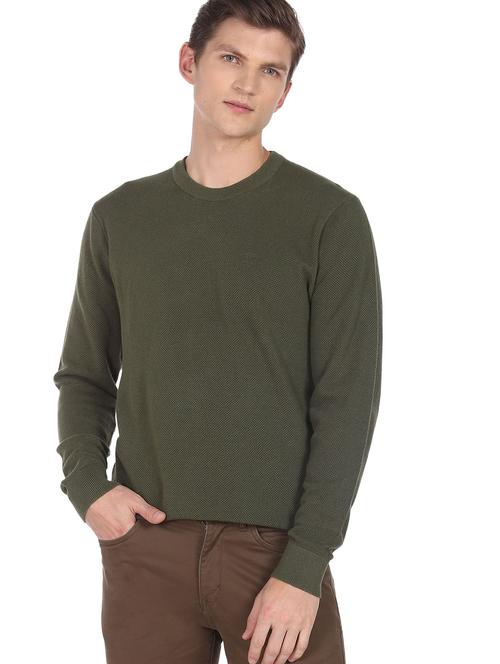 mens solid pullover - 19079110 - Very Small Image - 1