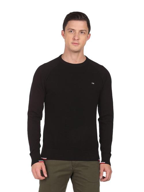 black cotton pullover - 19079181 - Very Small Image - 1