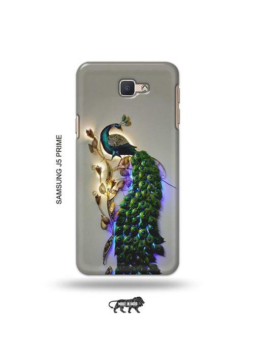 tweakymod designer printed hard case | peacock back cover compatible with samsung j5 prime - 19079393 - Very Small Image - 1