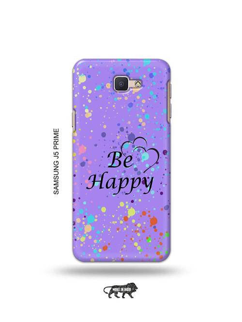 tweakymod designer printed hard case | be happy back cover compatible with samsung j5 prime - 19079467 - Very Small Image - 1