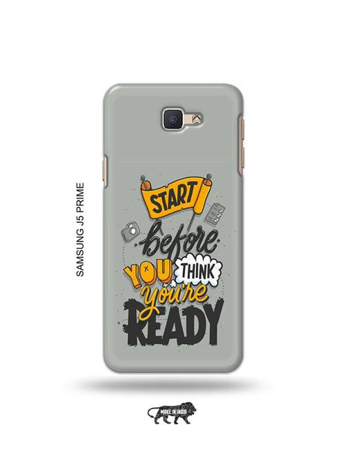 tweakymod designer printed hard case | start before you think youre ready back cover compatible with samsung j5 prime - 19079474 - Very Small Image - 1