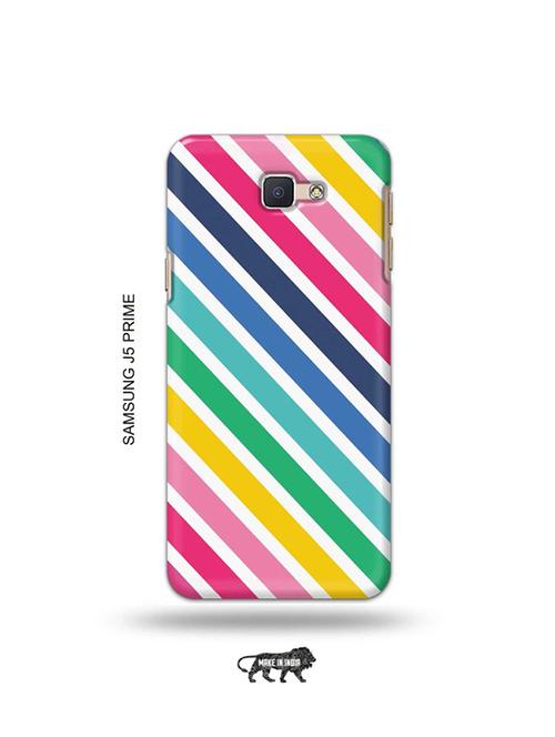 tweakymod designer printed hard case | diagonal strips back cover compatible with samsung j5 prime - 19079604 - Very Small Image - 1