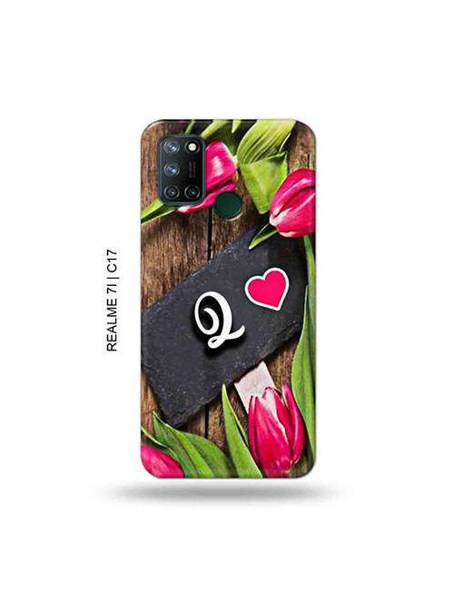 tweakymod designer printed hard case | flower letter q back cover compatible with realme 7i, realme c17 - 19079785 - Very Small Image - 1