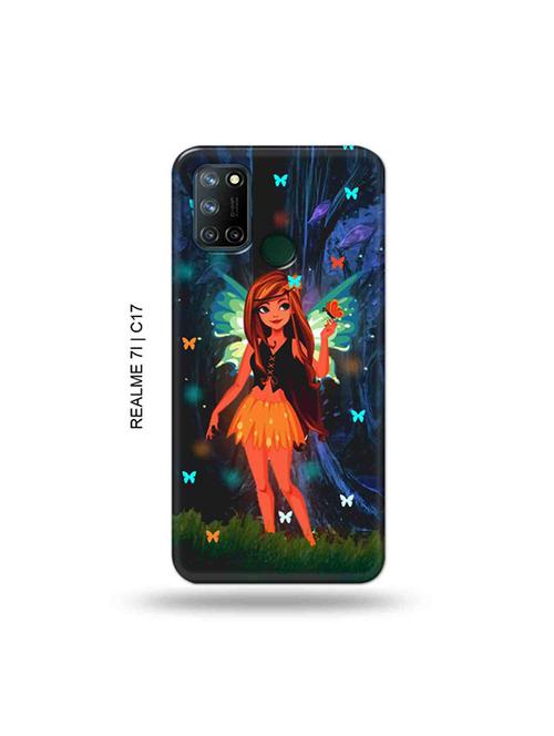 tweakymod designer printed hard case | butterfly girl back cover compatible with realme 7i, realme c17 - 19079871 - Very Small Image - 1