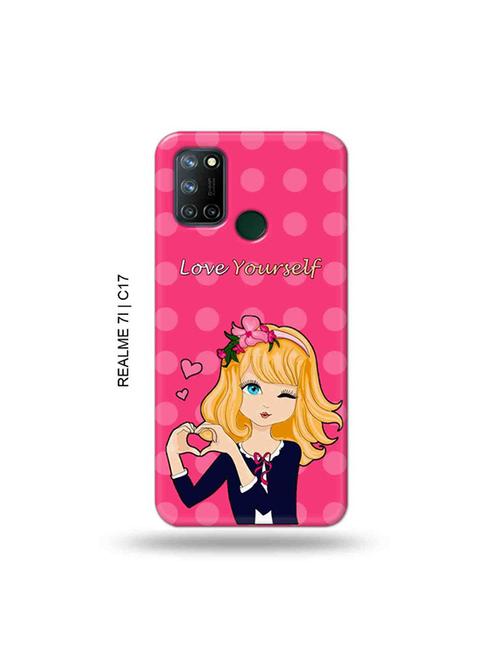 tweakymod designer printed hard case | love yourself back cover compatible with realme 7i, realme c17 - 19079872 - Very Small Image - 1