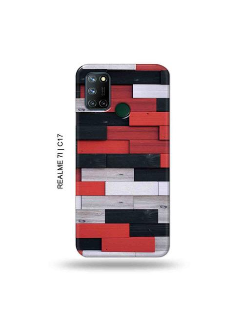 tweakymod designer printed hard case | colour wooden bricks back cover compatible with realme 7i, realme c17 - 19079912 - Very Small Image - 1