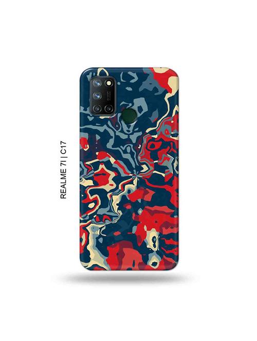tweakymod designer printed hard case | abstract red back cover compatible with realme 7i, realme c17 - 19079920 - Very Small Image - 1