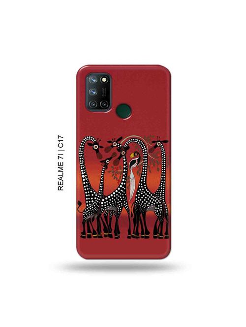 tweakymod designer printed hard case | kalankari giraffe back cover compatible with realme 7i, realme c17 - 19079941 - Very Small Image - 1