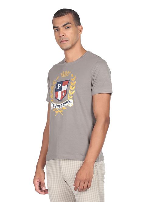 crew neck printed t-shirt - 19080869 - Very Small Image - 1