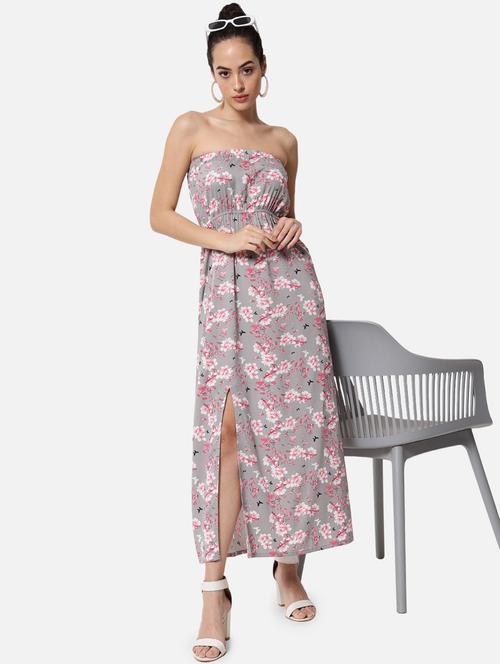 women's tube floral dress - 19082707 - Very Small Image - 1