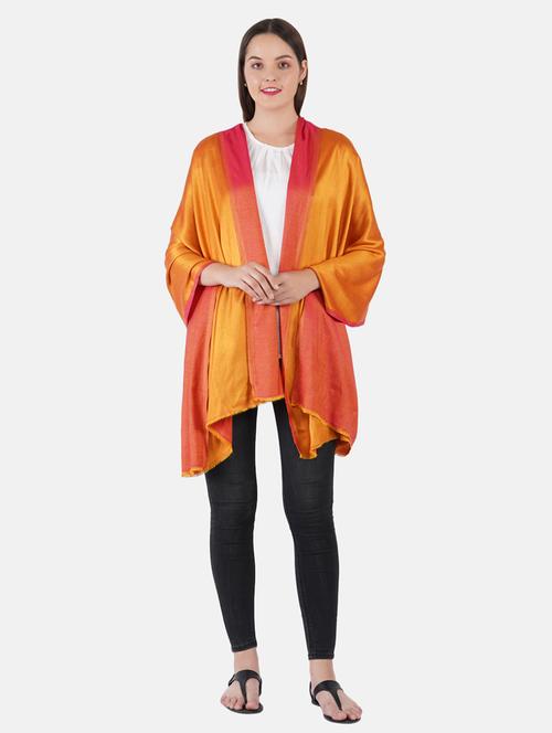 multi colored pure silk scarf - 19082870 - Very Small Image - 1