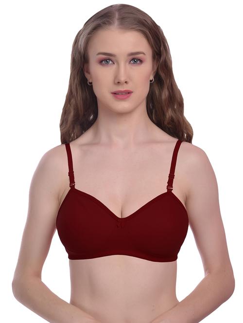 red solid regular bra - 19083178 - Very Small Image - 1