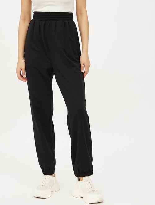 black solid track pant - 19083802 - Very Small Image - 1